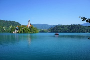 The Lake Bled in Slovenia