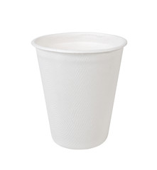 White Paper Cup isolated on white