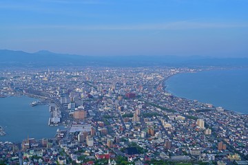函館山から見た函館市内の情景＠北海道