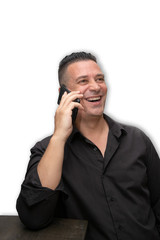 Young man talking on the phone