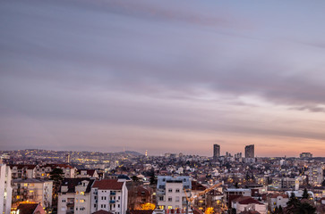 Fototapeta na wymiar Panorama of city Belgrade capital of Serbia