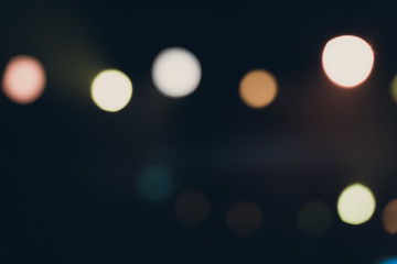 Light night city bokeh abstract background