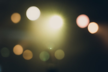 Light night city bokeh abstract background