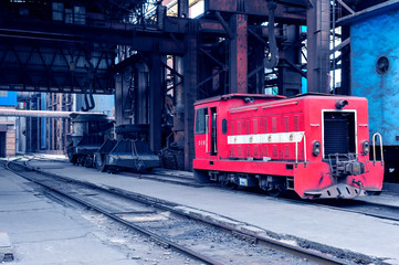 Fototapeta premium The landscape of a steelmaking plant
