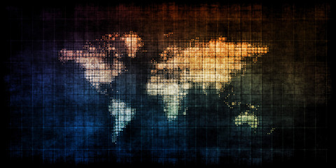 Steam Punk World Map © kentoh