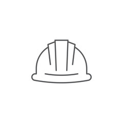 Helmet or hard hat vector icon symbol isolated on white background