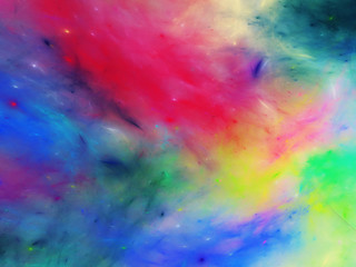 rainbow abstract fractal background 3d rendering illustration