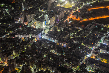 Night view of Taipei city district