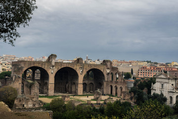 Front view Basilica of Maxentius