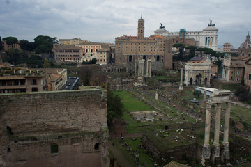 Buildings of the monumental center of Rome