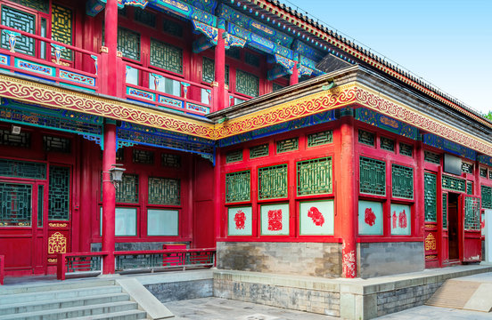 Beijing courtyard in the Qing Dynasty