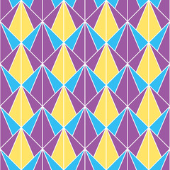 Obraz premium Retro pattern of geometric shapes. Colorful mosaic backdrop. Geometric hipster retro background, place your text on the top of it. Retro triangle background.