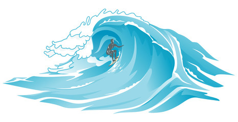 Surfers Sea Wave