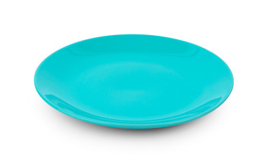 empty plate isolated on white background