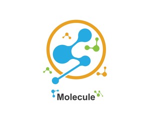 molecule logo vector illustration design