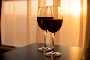 glass of red wine
