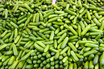 Pickled cucumber for sale at a market