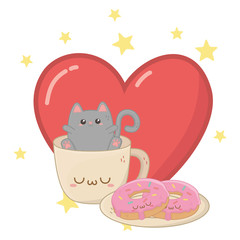 Isolated kawaii cartoons design vector illustration