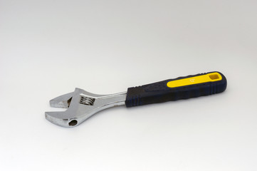 Adjustable wrench 12 inches on a white background.