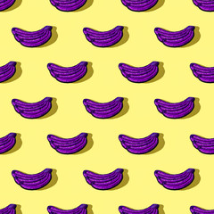 Seamless pattern. Banana Souvenir. Use for t-shirt, greeting cards, wrapping paper, posters, fabric print.