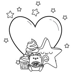 Isolated kawaii cartoon design vector illustration