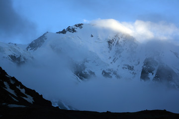 Caucasus. Genaldon gorge. Mount Dzhimaraihoh.