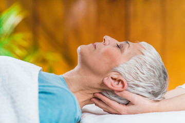 Marma Therapy. Ayurveda Head Massage, Krikatika marma point
