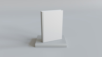 Blank book product mockup