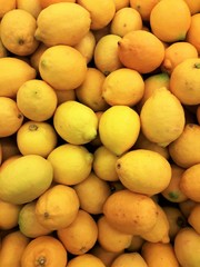 many yellow lemons