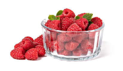 Raspberries in a bowl