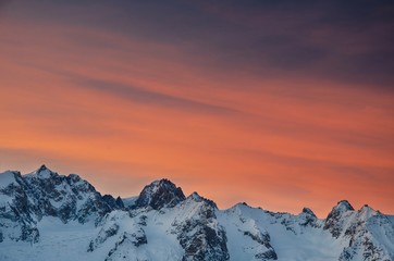 Fototapeta premium The Mt.Blanc chain 