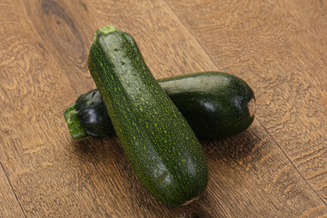 Raw ripe zucchini