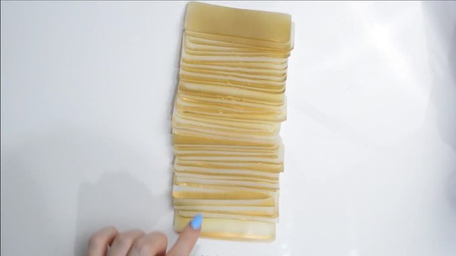 shredded crispy pieces of soap
