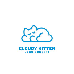 Cloudy kitten logo