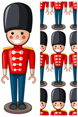 Naklejka premium Seamless design pattern isolated on white