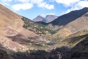 Village berbère d'Imlil au Maroc