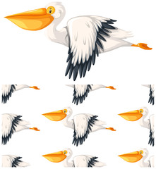 Seamless design pattern isolated on white