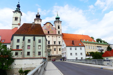 Obraz premium Steyr, Stadt in Oberösterreich