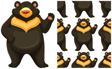 Seamless design pattern isolated on white