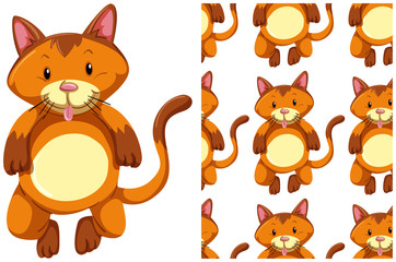 Seamless design pattern isolated on white