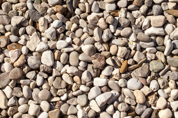 gravel, loose aggregation of rock fragments