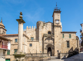 View at the Portal of Saint Martin Cathedral of Ourense in Spain
