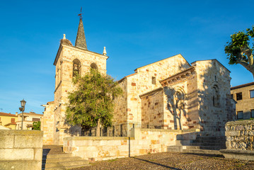 Fototapeta na wymiar View at the Church of San Cipriano in Zamora - Spain
