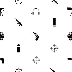 shooting seamless pattern background icon.