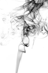 Fototapeta premium Abstract smoke on white background.