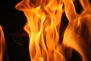 Blurred blaze fire flame background