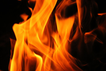 Blurred blaze fire flame background