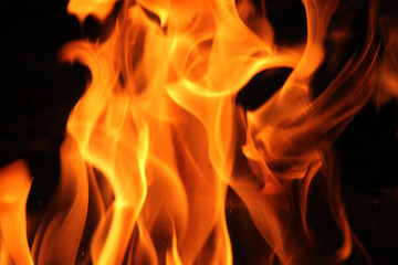 Blurred blaze fire flame background