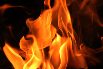 Blurred blaze fire flame background