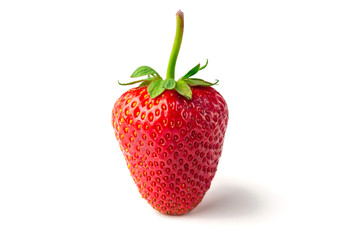 Red berry strawberry isolated on white background